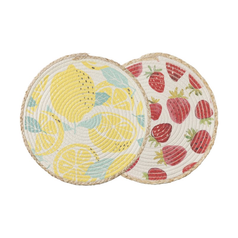 Placemat aardbei - &Oslash;38 cm