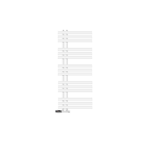 LuxeBath Radiateur de Salle de Bain Iron EM 500x1200 mm Blanc Raccord Central au Bas