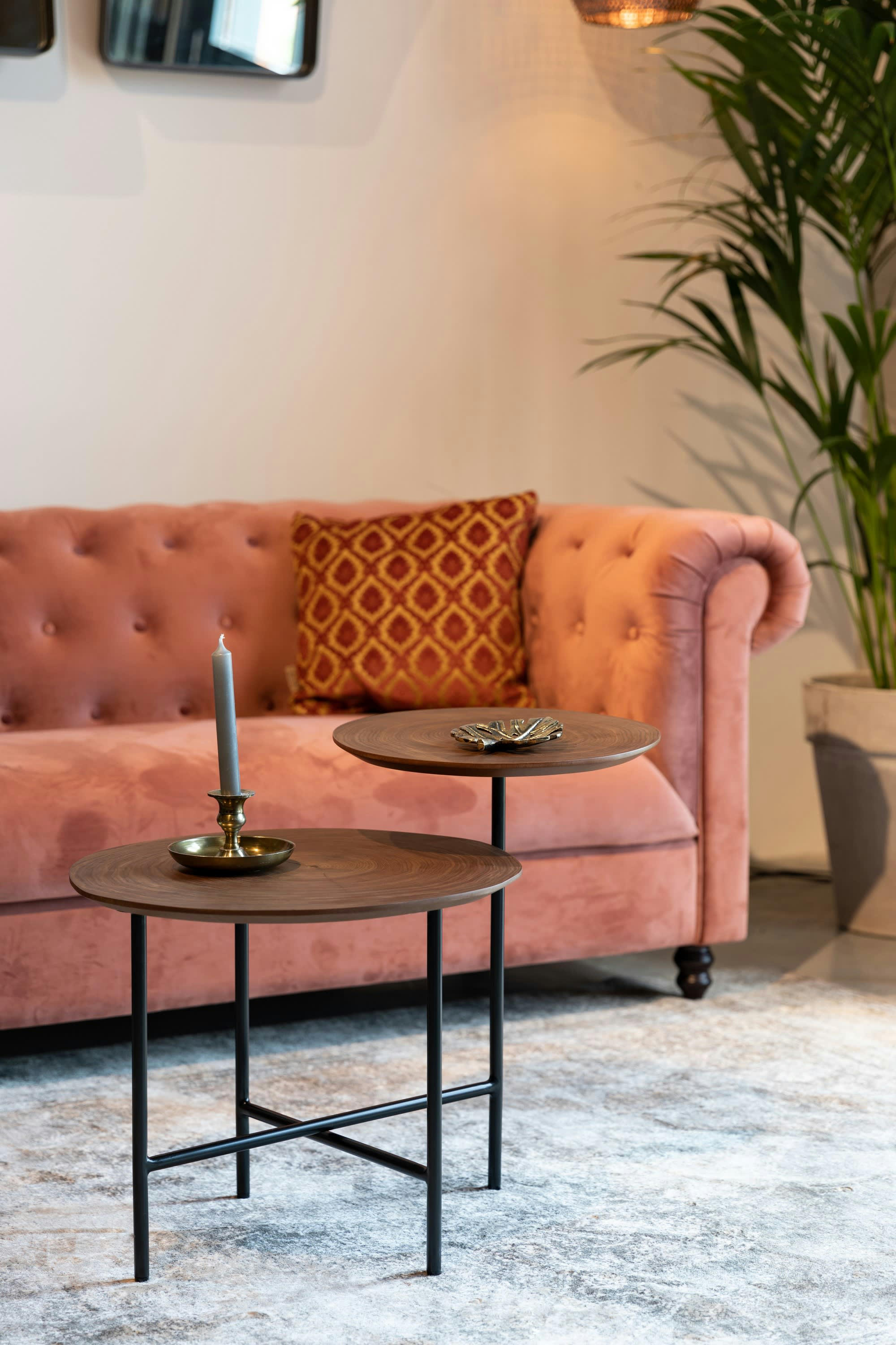 MATHISON - Table d'appoint en bois marron