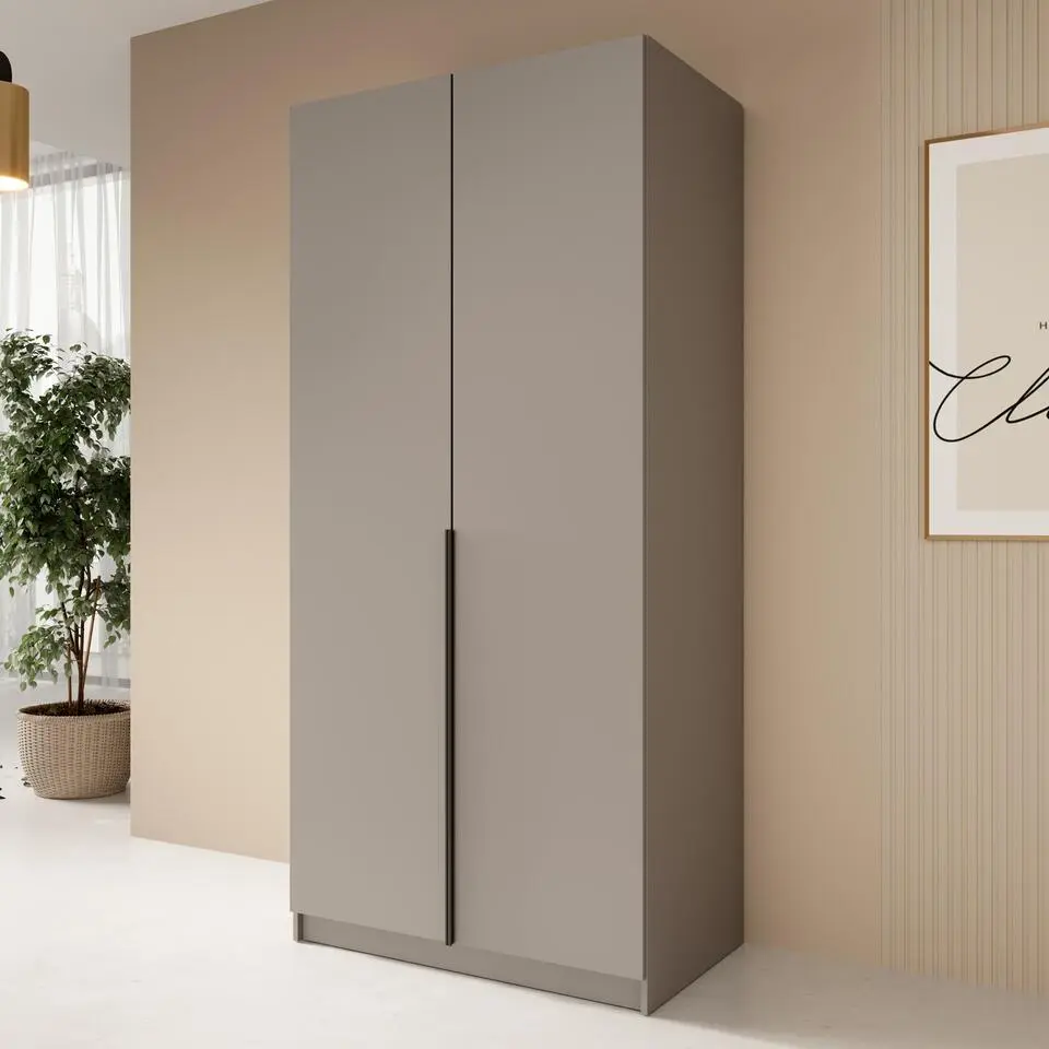 Meubella - Kledingkast Bruno - Beige - 100 cm