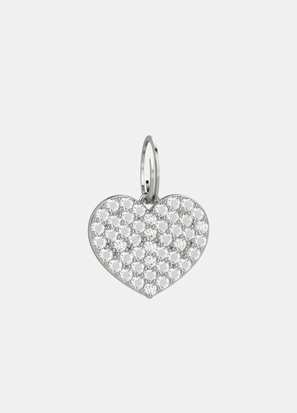 Medaglietta cuore con strass