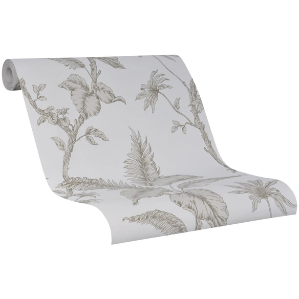 Vliestapete, Floral, beige