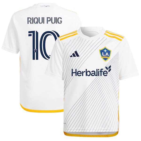 Riqui Puig LA Galaxy adidas Youth 2024 Angeleno Kit Replica Player Jersey - White