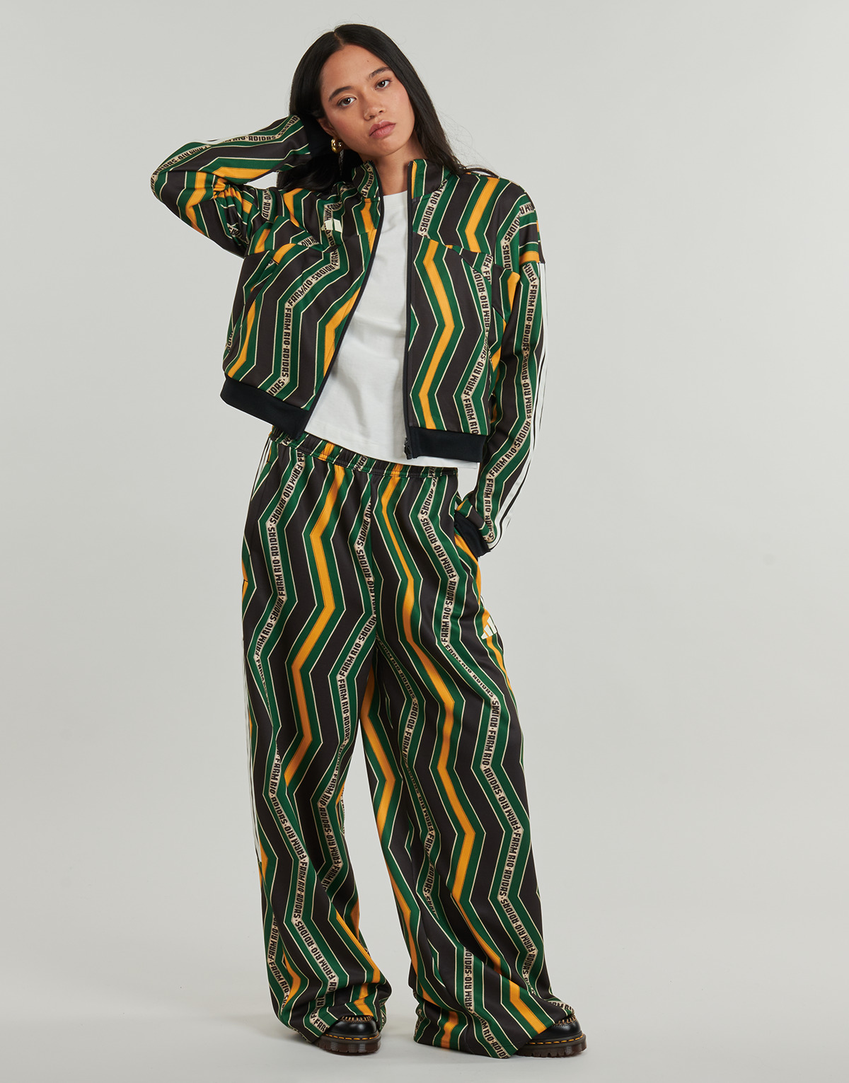 adidas - FARM Tiro Track Top - Black / Green / Yellow