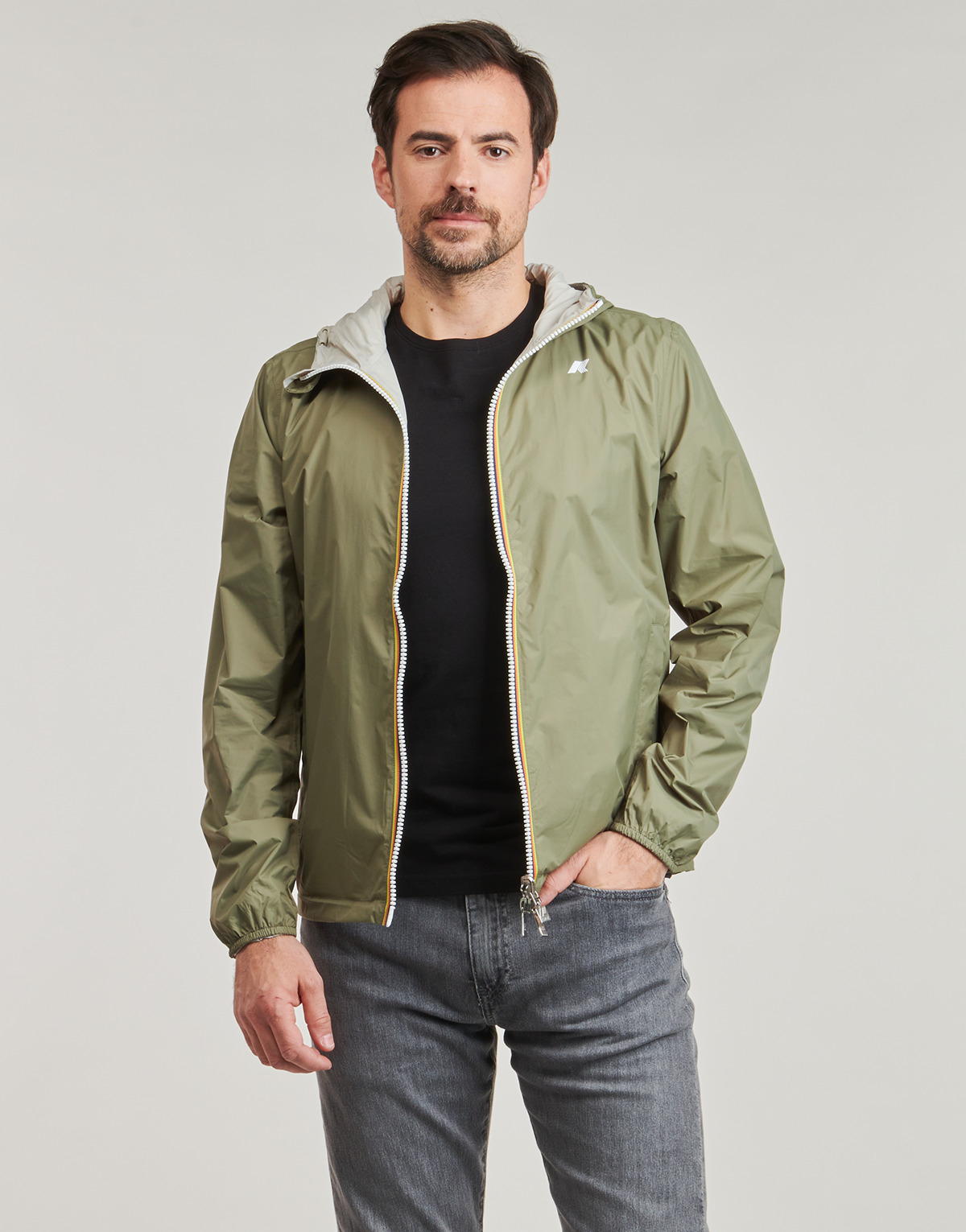 K-Way - JAKE PLUS.2 DOUBLE - Kaki / Beige
