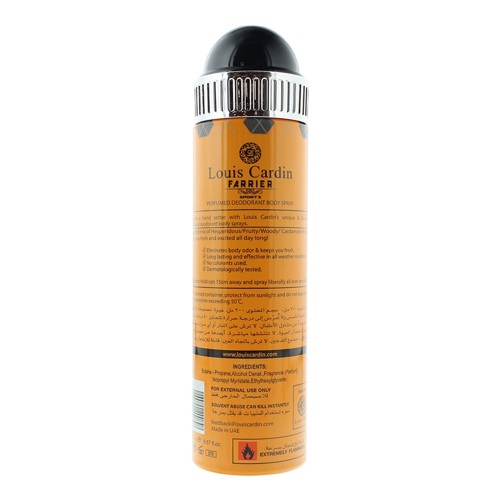 Louis Cardin Farrier Sports Deodorant Spray 200ml