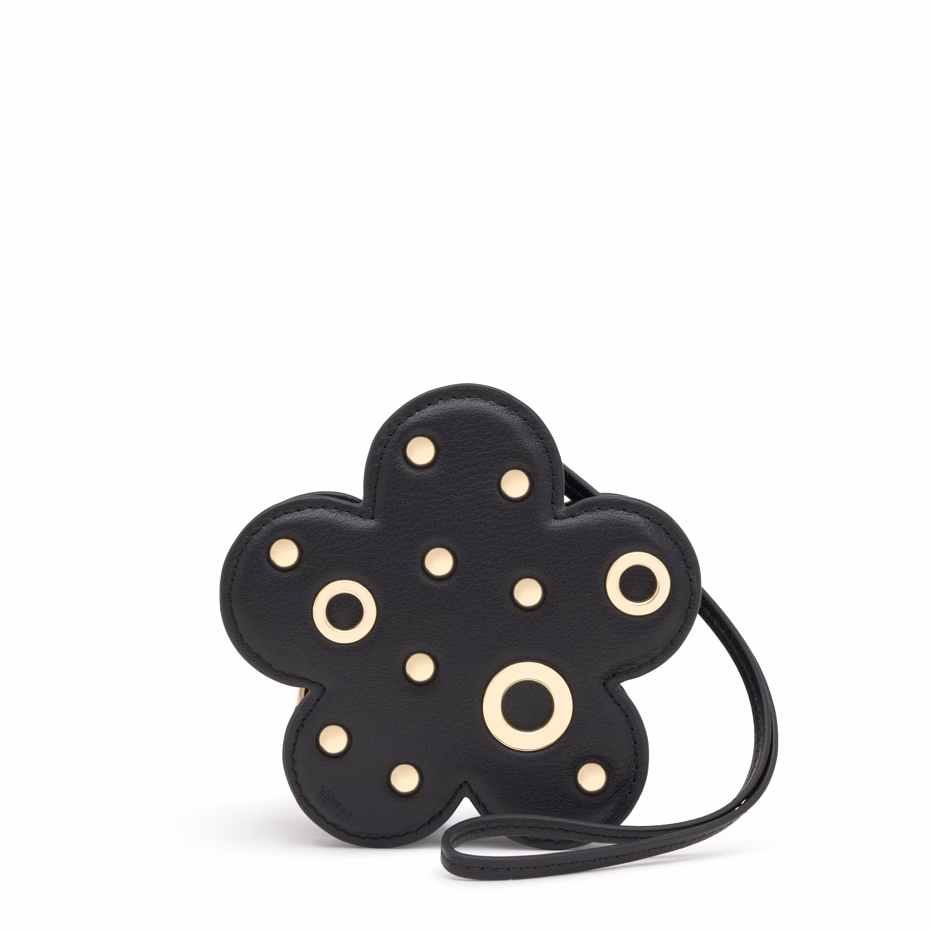 Monedero negro TOUS Motifs Daisy Studs