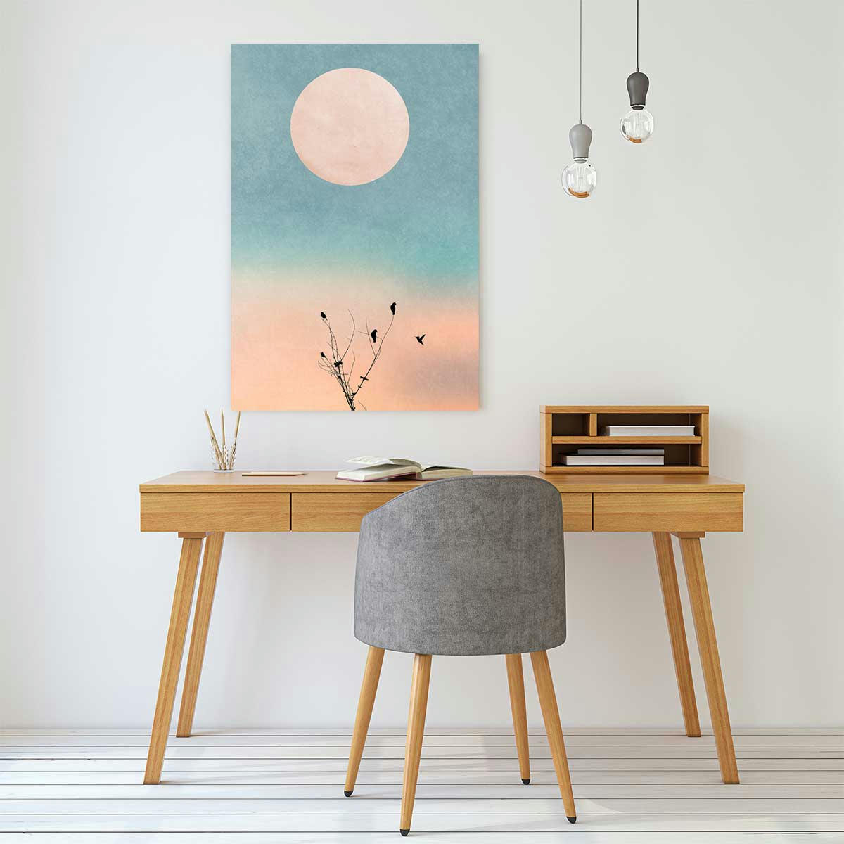 - Tableau paysage Douceur de vivre imprimé sur toile 80x120cm