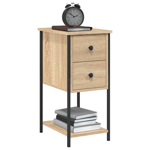 NNEVL Bedside Cabinet Sonoma Oak 32x42x70 cm Engineered Wood