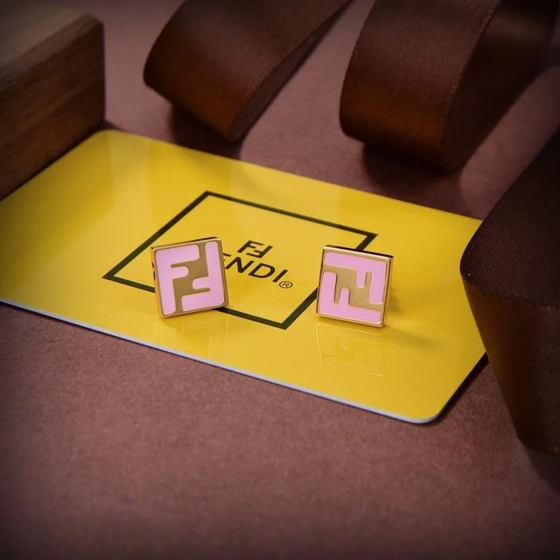 Fendi letter earrings