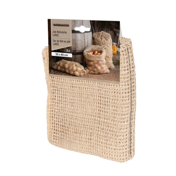 Netzsack, braun, naturfaser