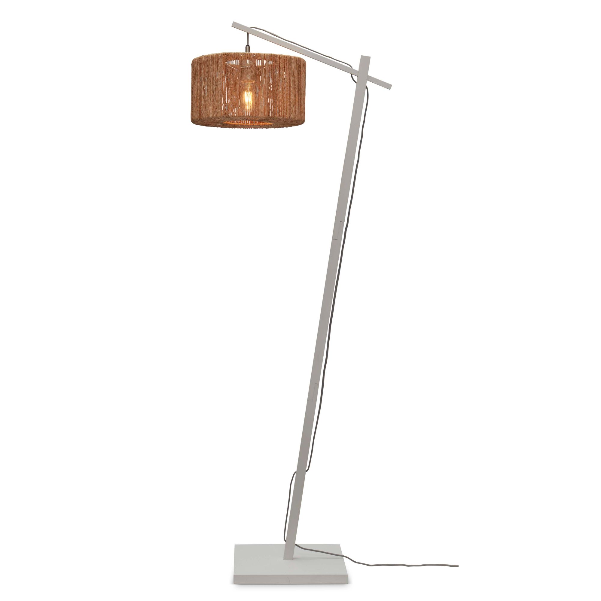 GOOD&MOJO vloerlamp Iguazu - bruin - Ø40cm