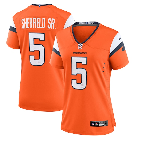 Trent Sherfield Sr. Denver Broncos Nike Women's Team Game Jersey -  Orange