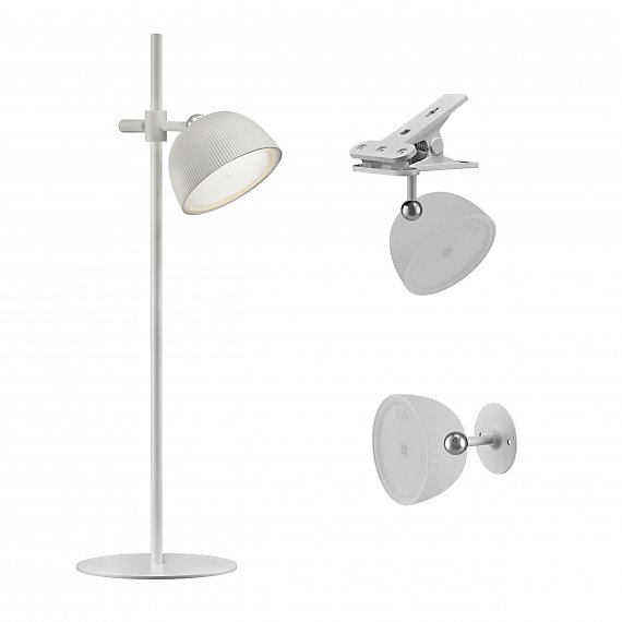Lampe Magnetika rechargeable 20h d'autonomieUSB-C Table Pince ou Murale avec accessoires inclus