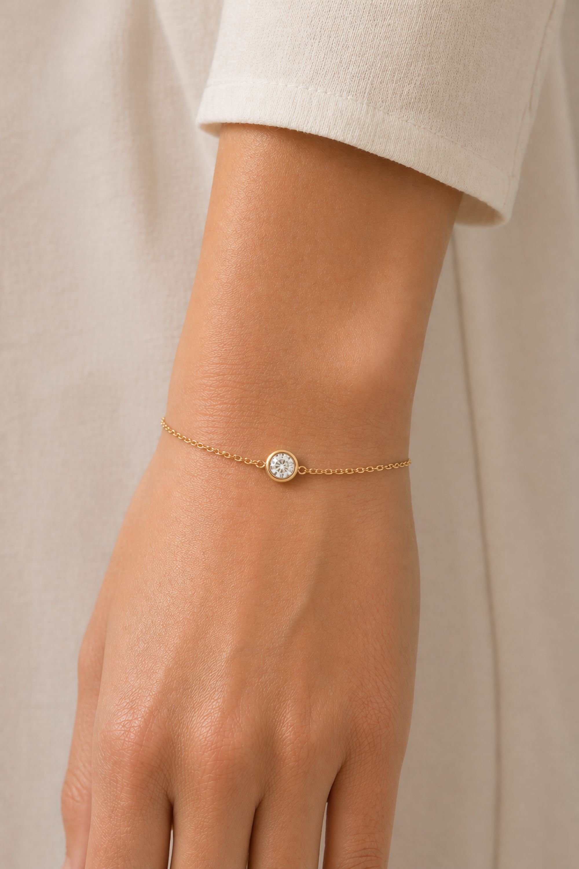 Jon Richard Gold Plated Waterproof Bezel Bracelet