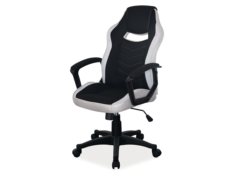 Fotel gabinetowy Camaro czarno-szary