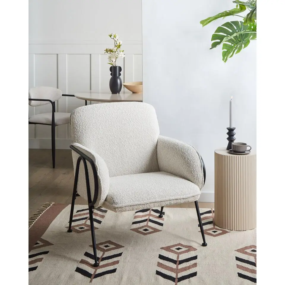 TRYSNES - Fauteuil - Beige - Polyester