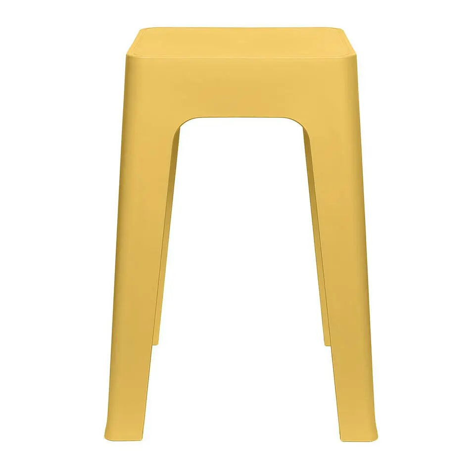 Home Deco Factory zit krukje/stoel - geel - D34 x H47 cm