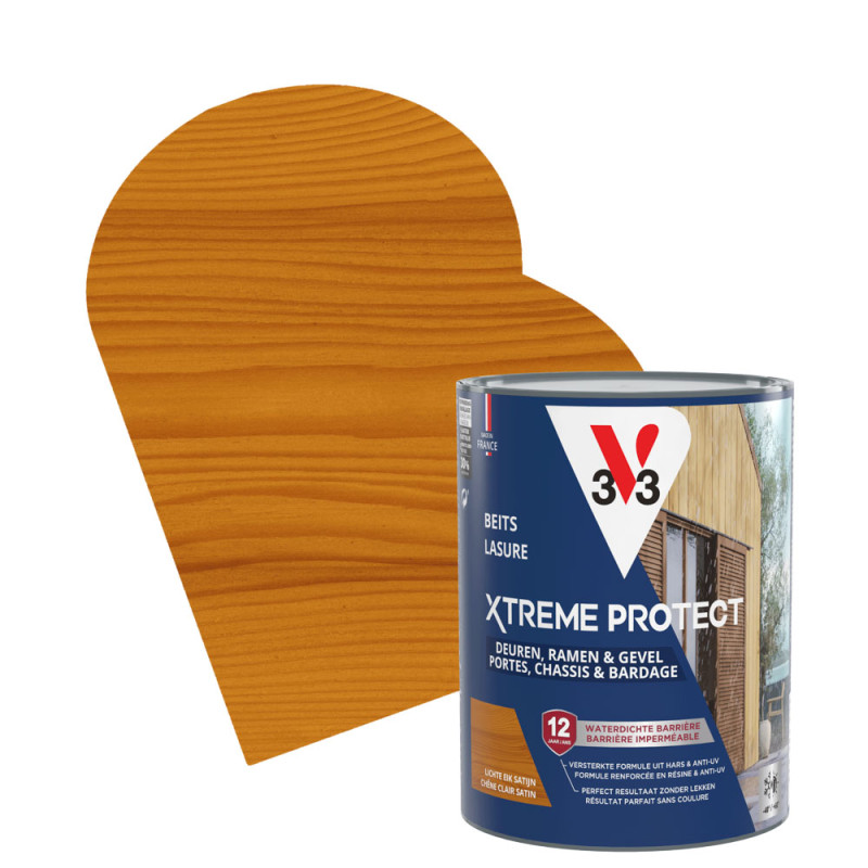 Lasure pour bois Xtreme Protect chêne clair 0,75 L V33