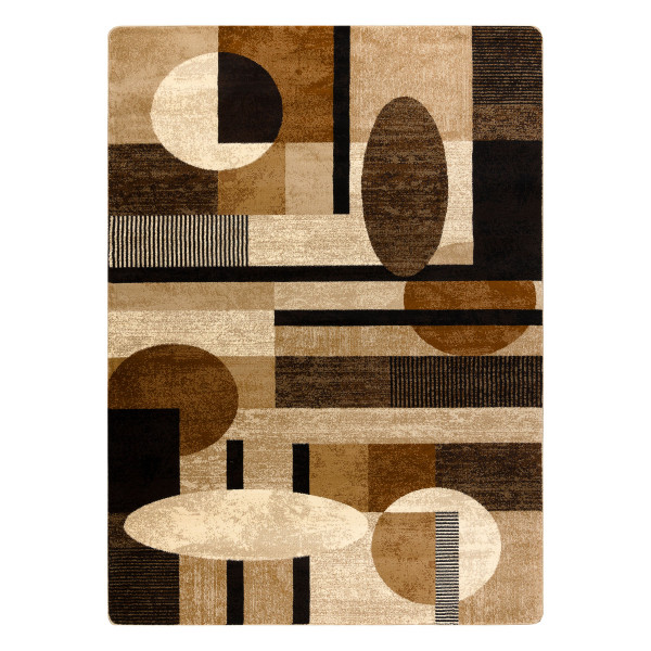 Dywan ROYAL 5376 Geometryczny, Koła - beż / krem 100x200 cm