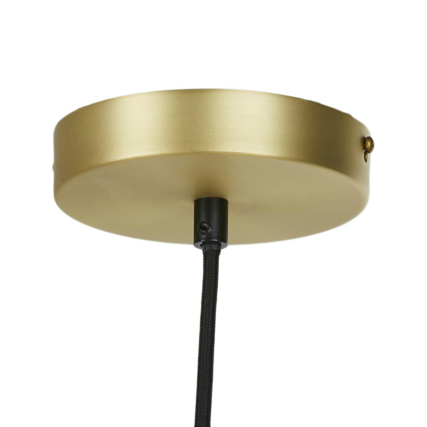 RYLES - Suspension tambour en raphia et métal doré