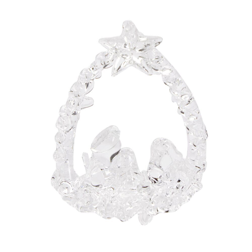Crèche à suspendre en verre H7,5cm (6 modèles)