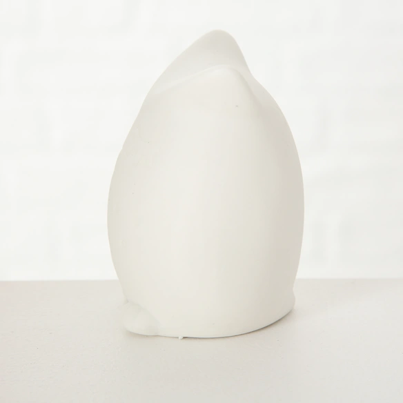 Dekoaufsteller »Eule«, BxH: 6 x 9 cm, Dolomitgestein, weiß