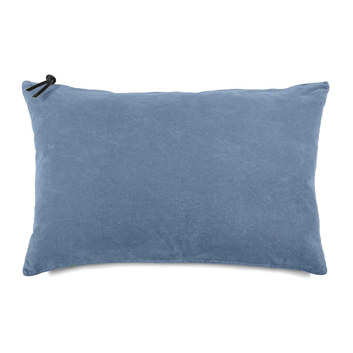L'ESSENTIEL - COUSSIN - Lavage de velours Turquoise 40x60