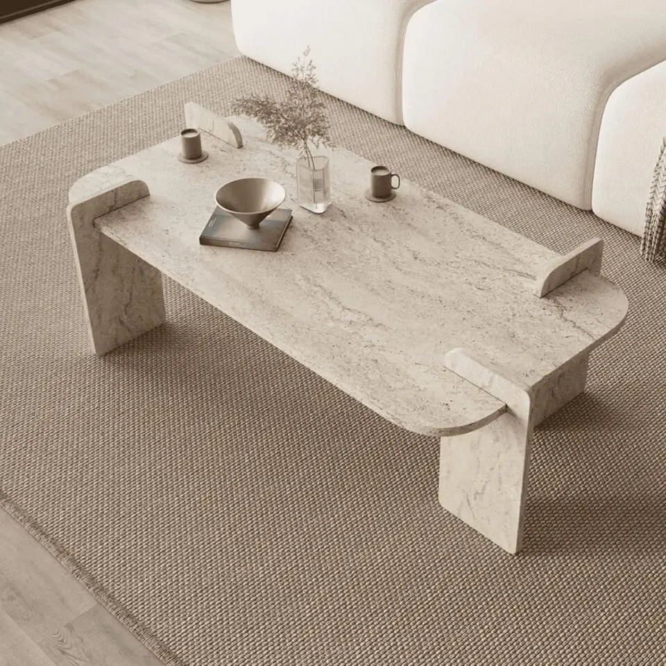 Calicosy - RIVE Salontafel - Naturel - 120x60x35 cm