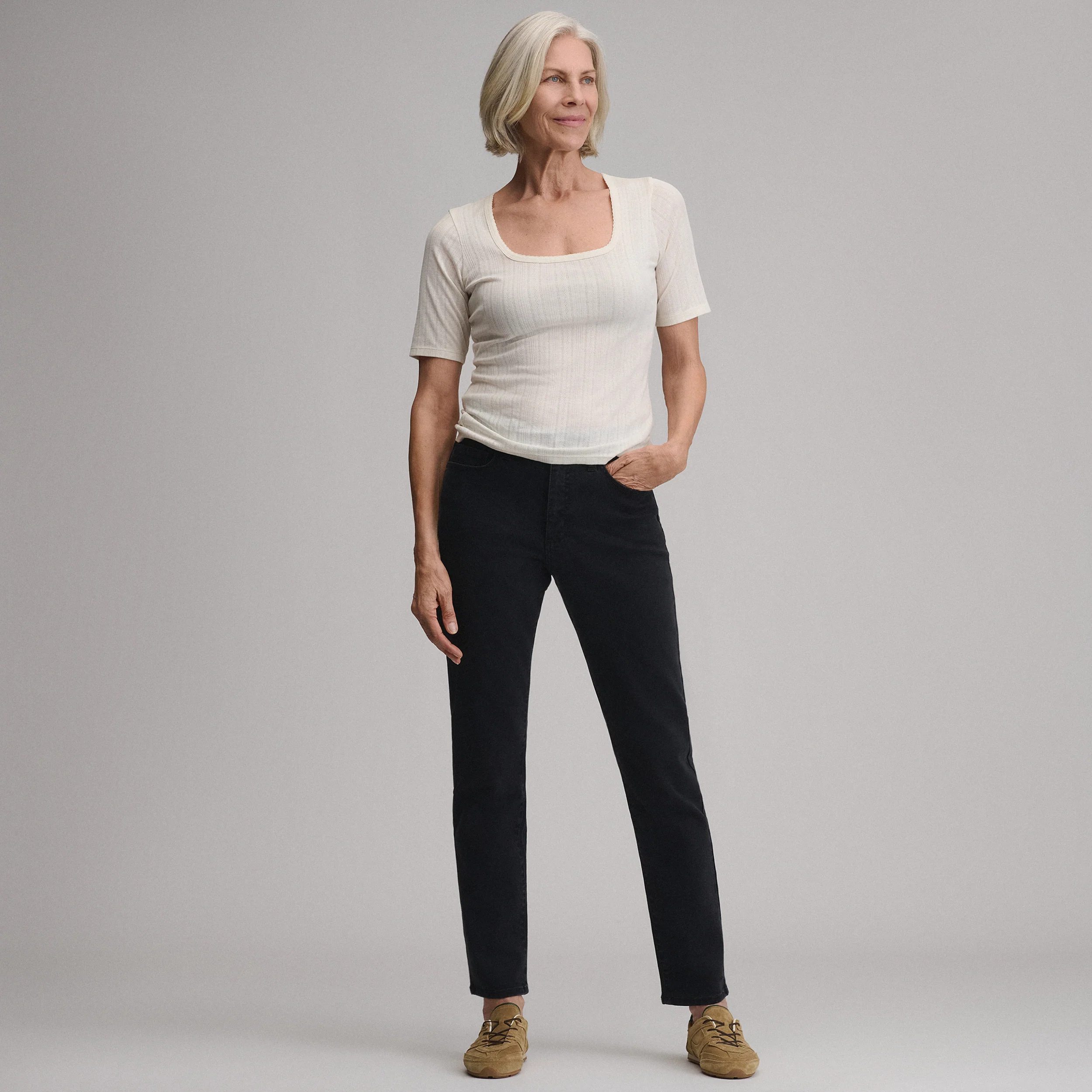 Women's Venture Stretch High-Rise Straight Leg Jeans