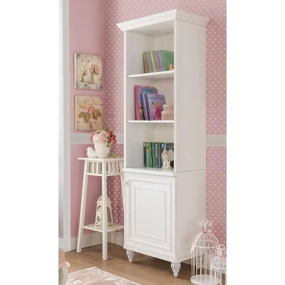 Romance boekenkast meisjes kamer