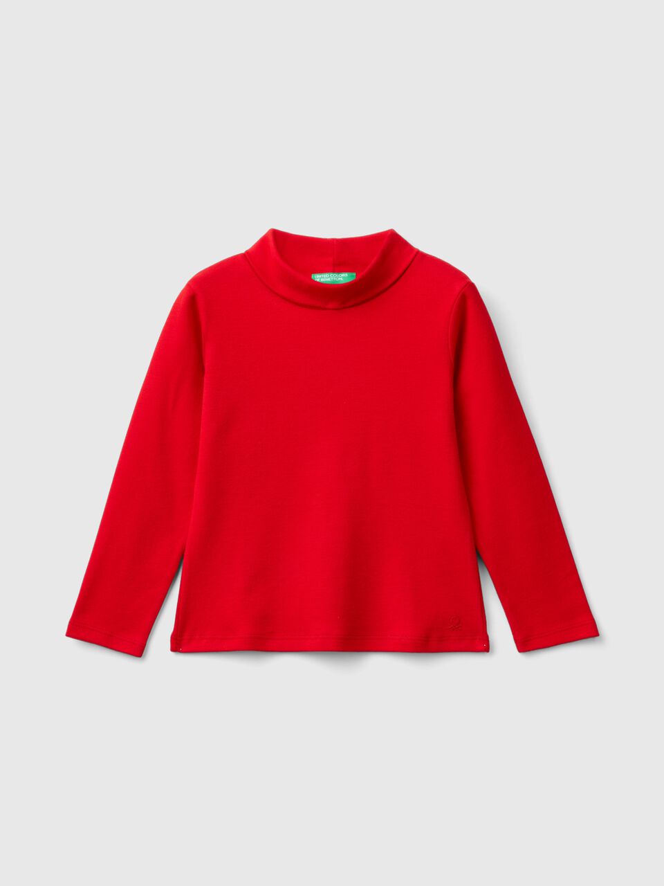 Turtleneck t-shirt in warm cotton