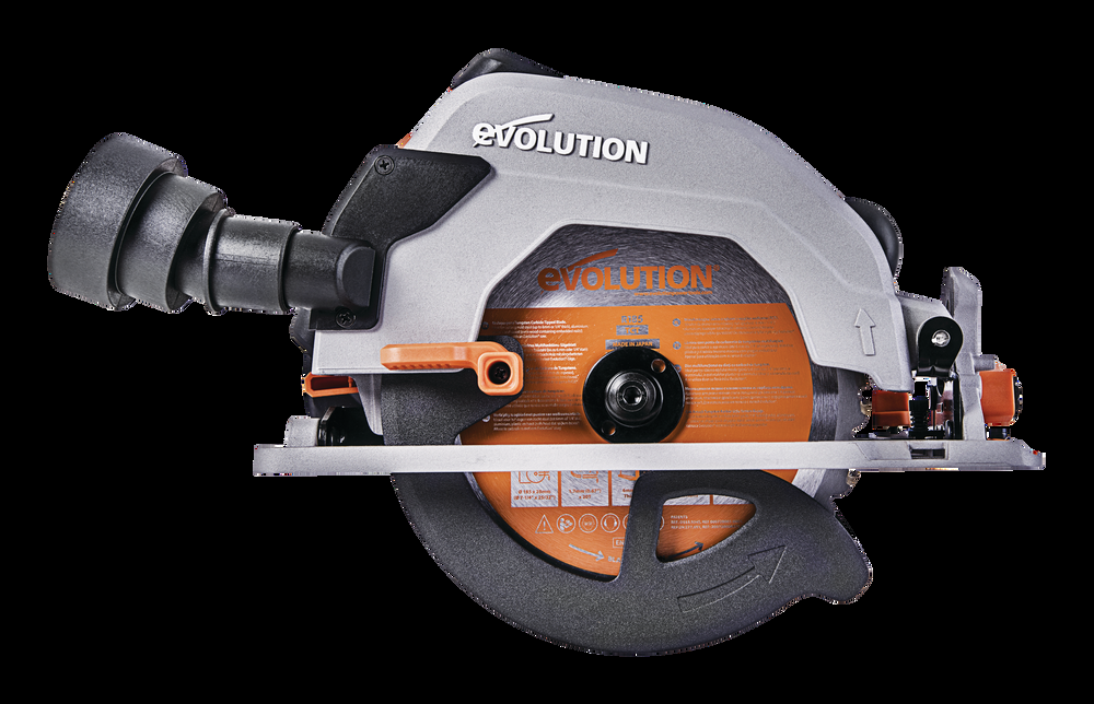 Evolution Power Tools R185CCS 15A Circular Saw with Multi-Material Blade, 7-1/4-in