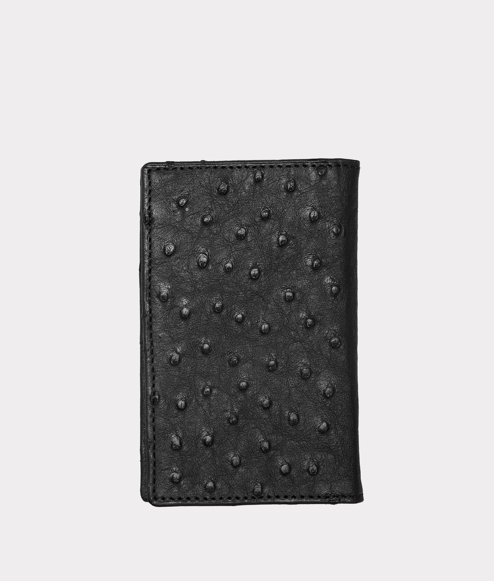 Bifold Wallet – Ostrich - Black