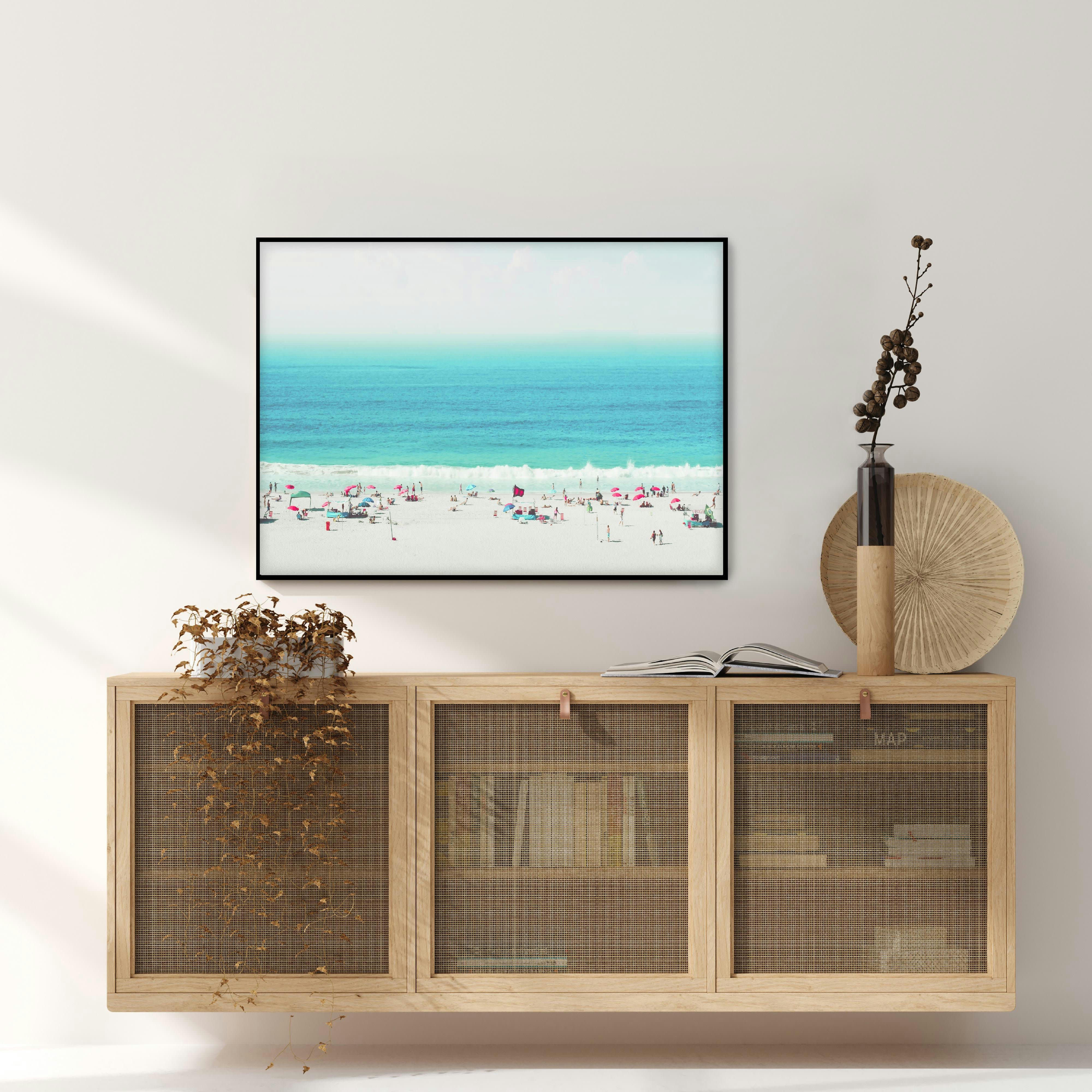 PLAYA - Affiche avec cadre noir - Jours d'été - 50x70