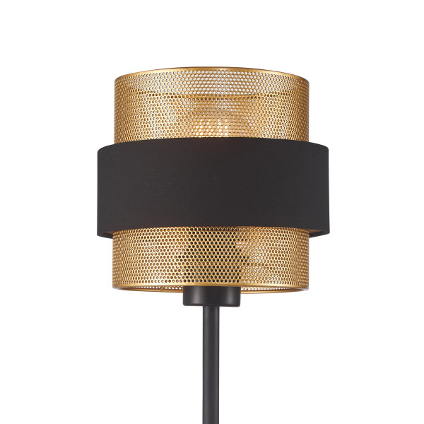 Lampa stołowaczarno-złota BANS 1xE27x40W wys:44cm Italux