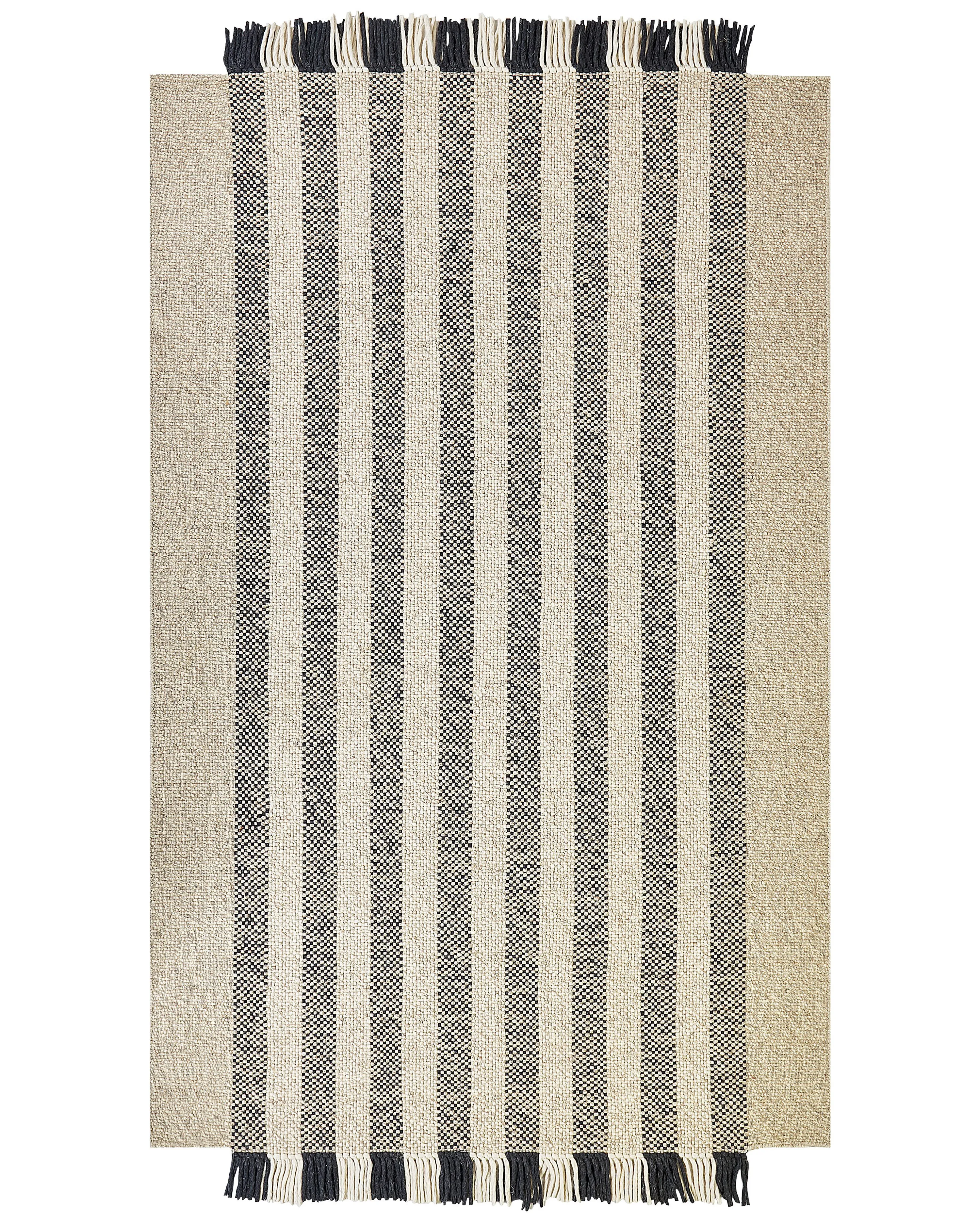 Rug TACETTIN White 140 x 200 cm Wool