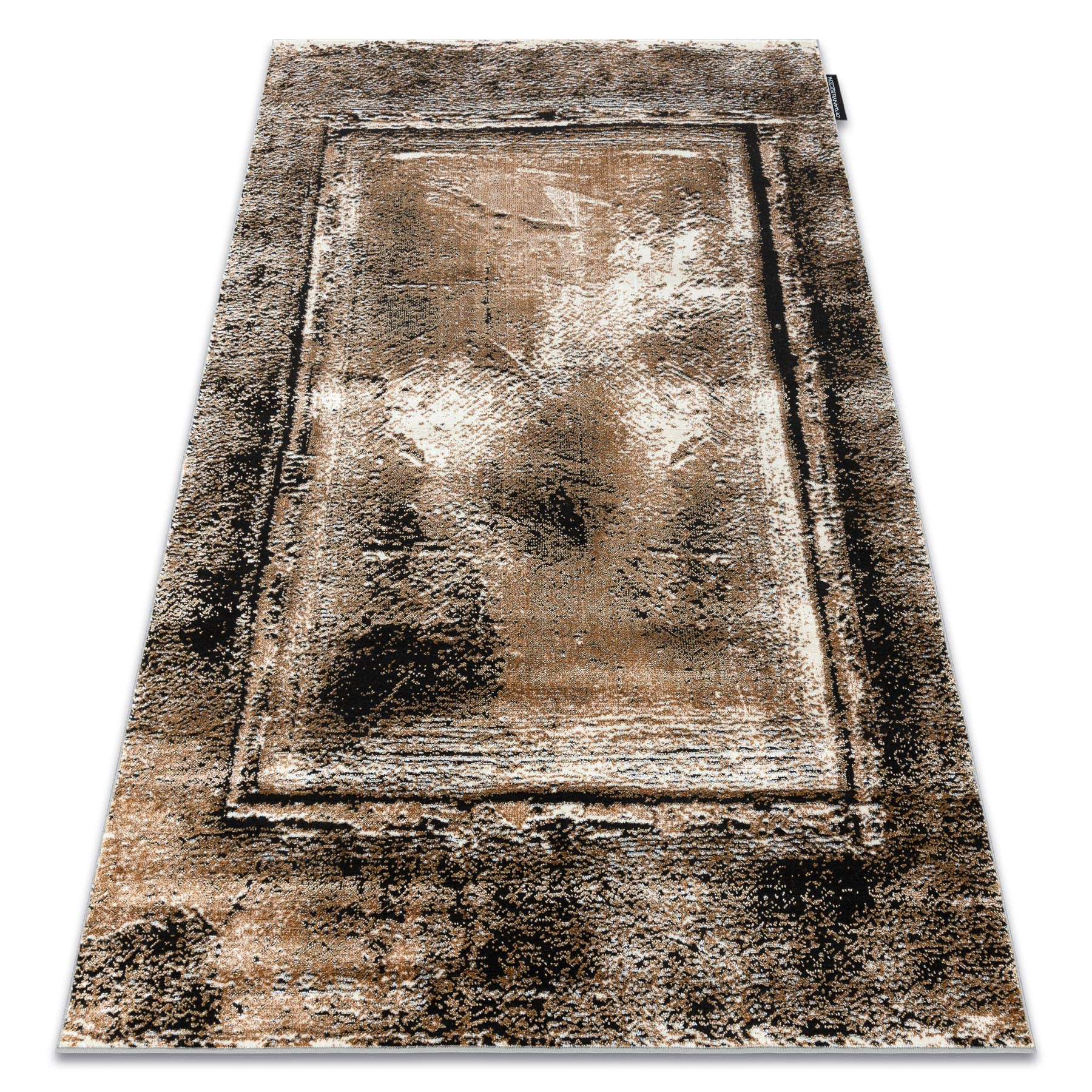 Dywan DE LUXE nowoczesny 634 Ramka vintage przecierany - 120x170 cm