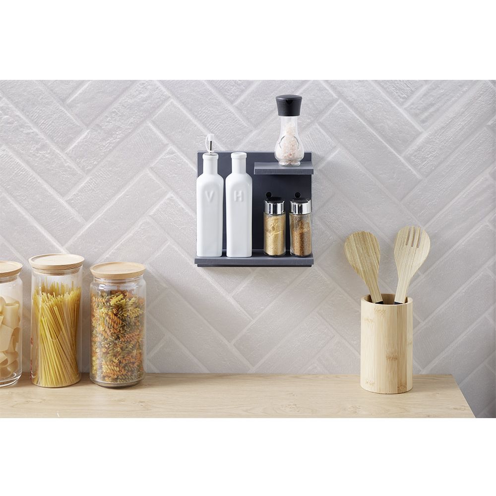 étagère murale plastique 2 niveaux x2