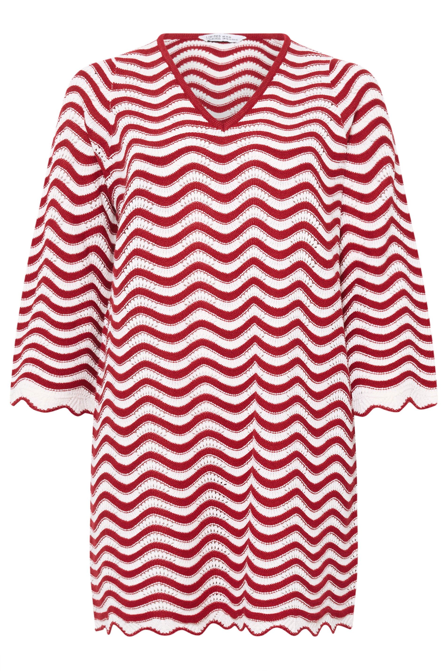 Yours Stripe Crochet Knitted Dress