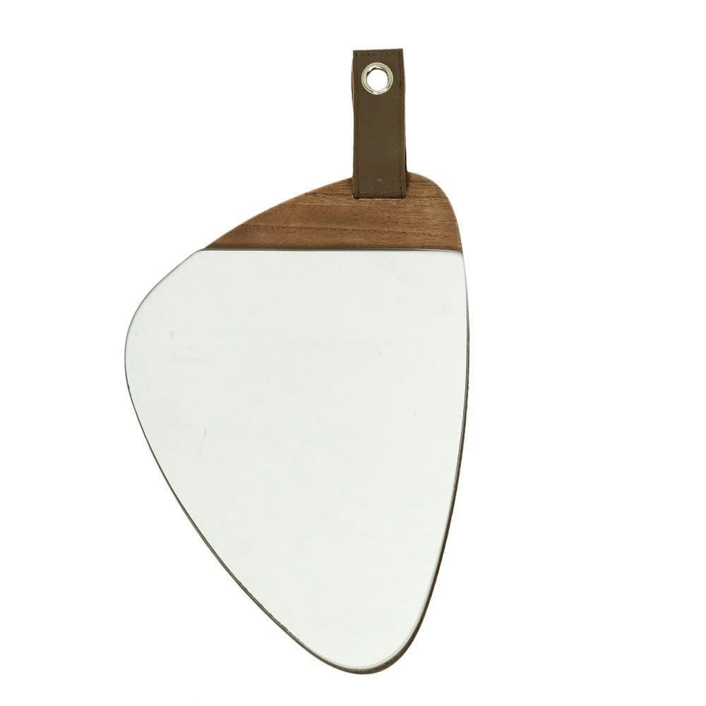 - Miroir galet bois 20x30cm