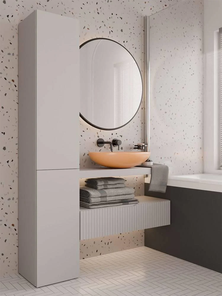 Badkamerkast Nolo met wasmand