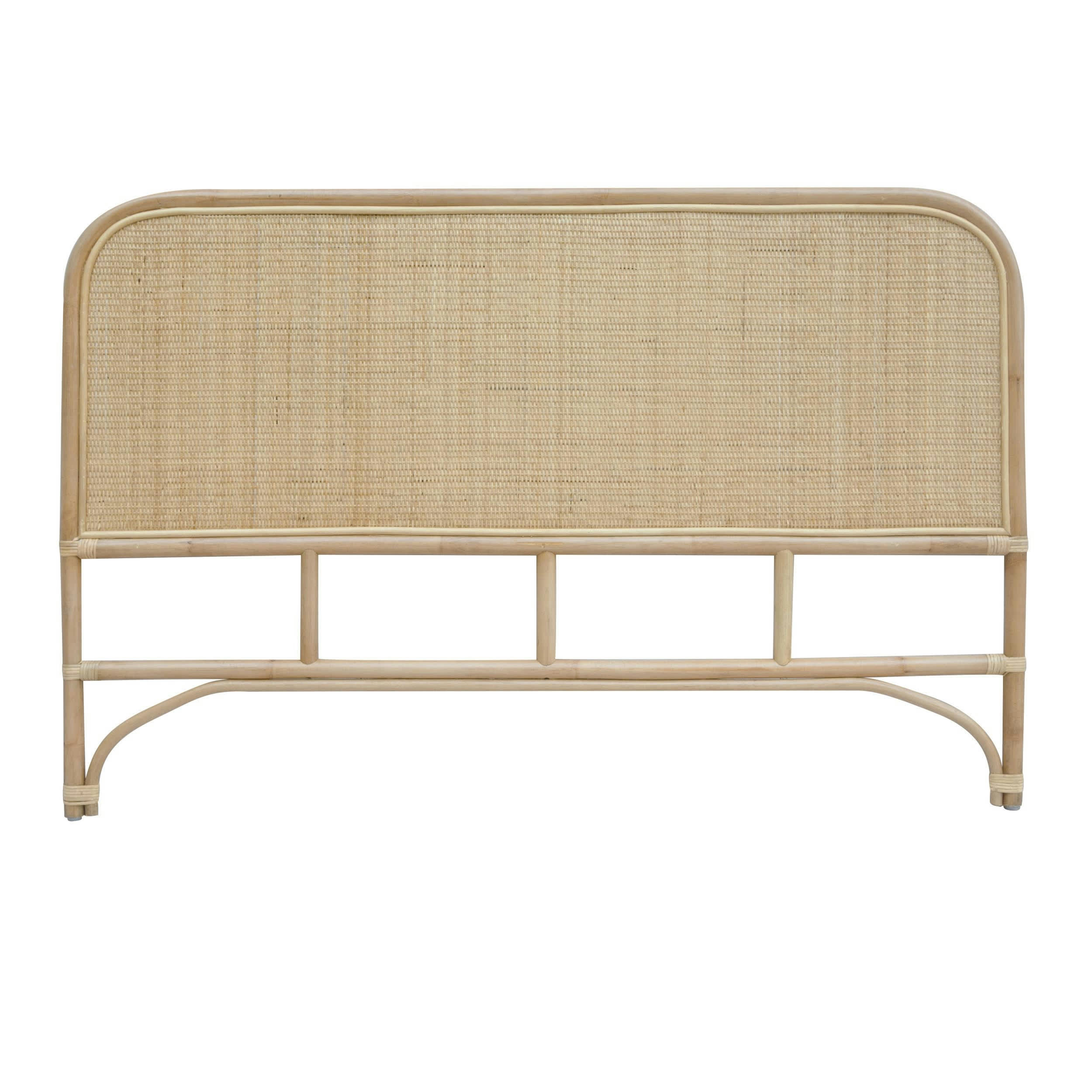 GRACE - Tête de lit 140 cm en rotin naturel