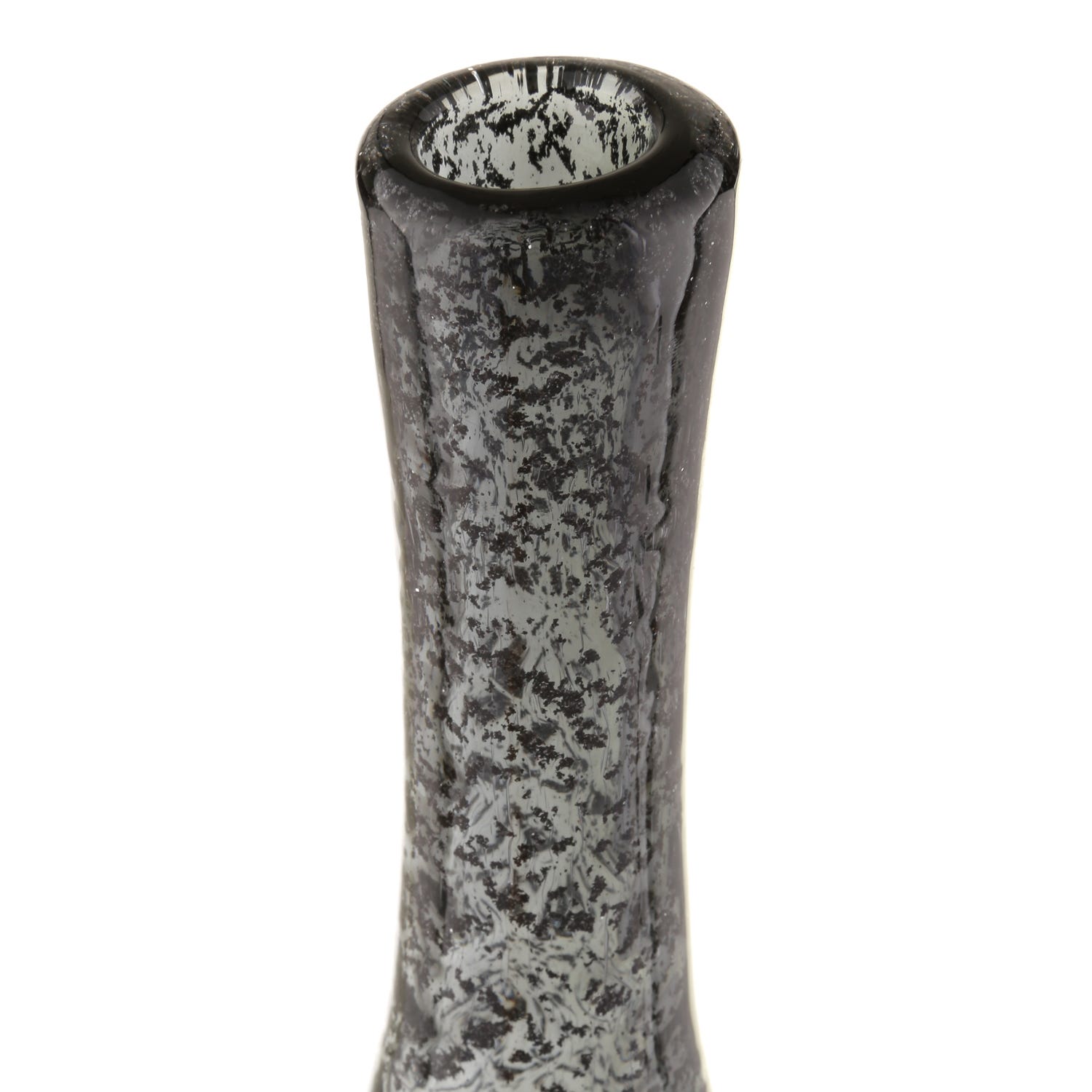 Vaso in vetro 40x10 cm grigio