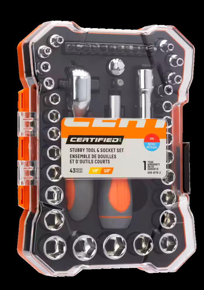 Certified Home Repair Tool & Socket Set, 43-pc