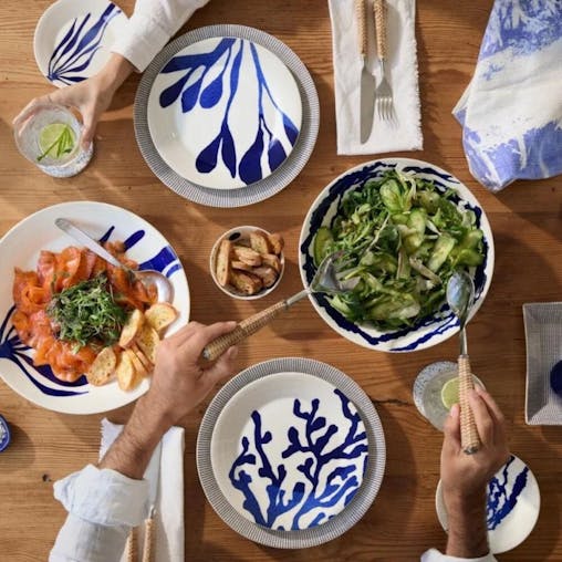 Royal Doulton Pacific 10th Anniversary Low Serving Bowl 31.5cm