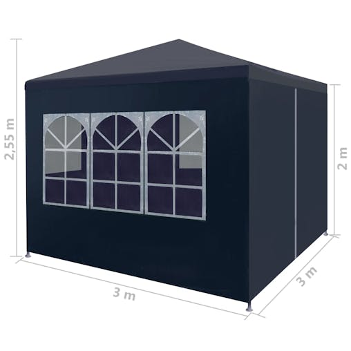 NNEVL Party Tent 3x3 m Blue