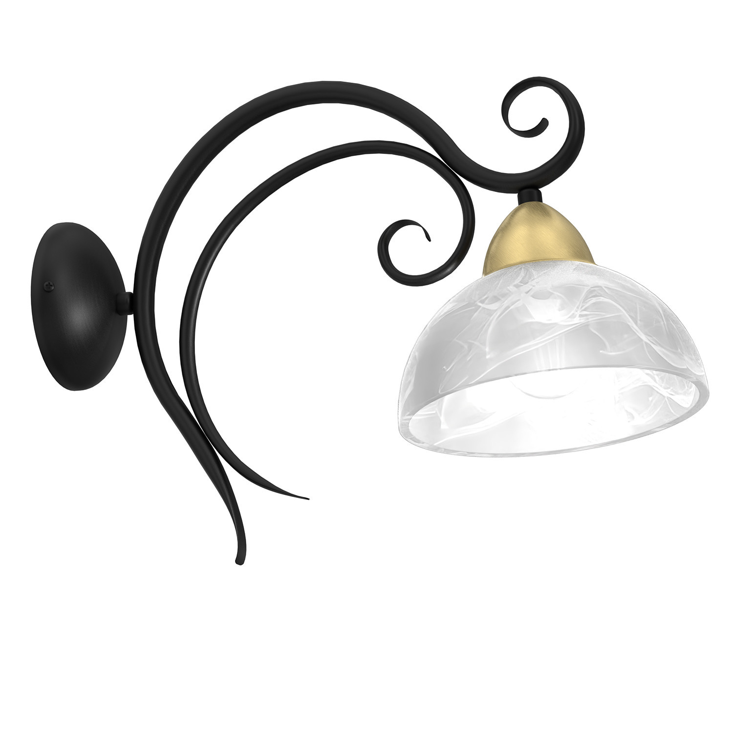Kinkiet czarny Aurora 1xE27x15W wym:33x20x40cm IP20 Luminex