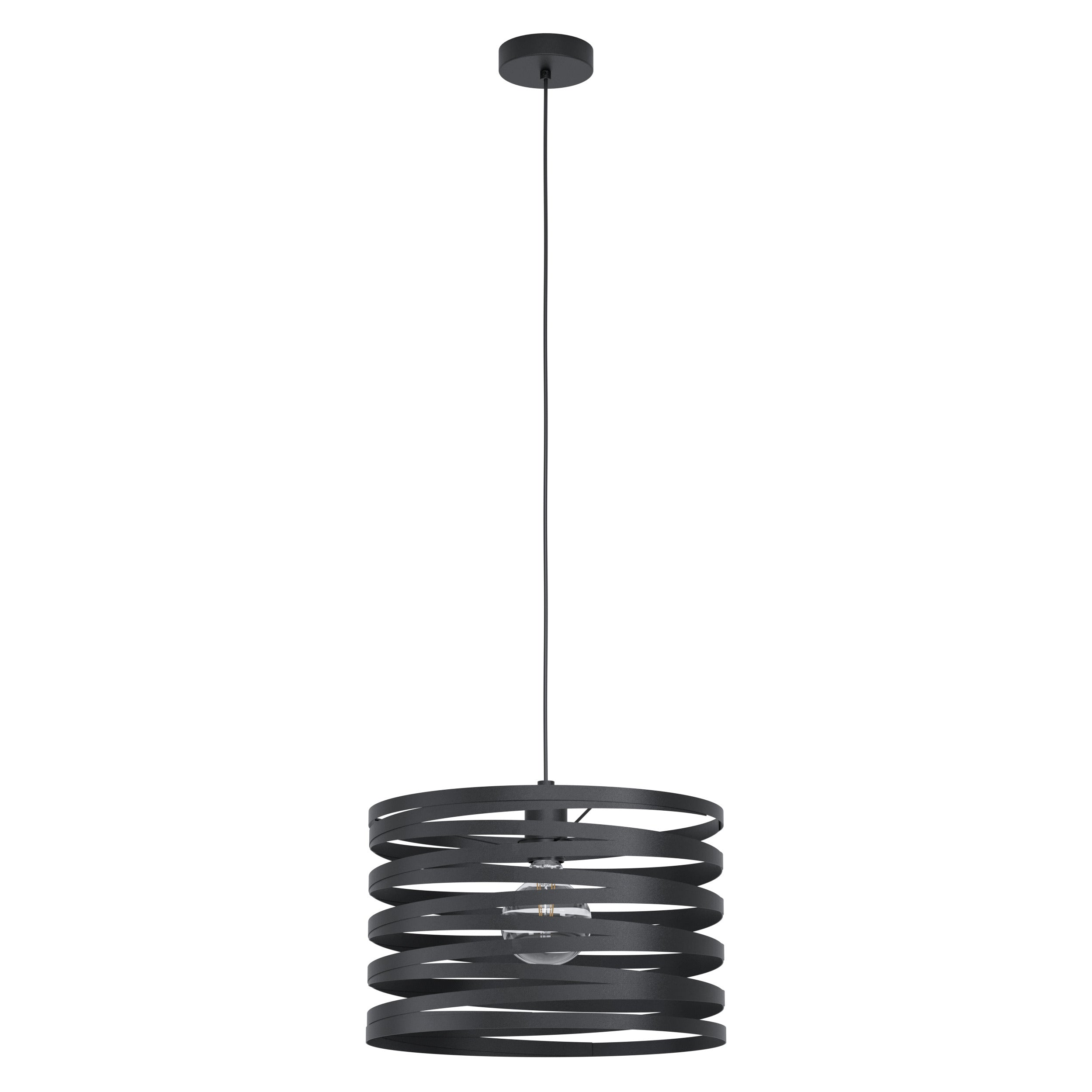 EGLO hanglamp Cremella - e27 - ø 37 cm - zwart