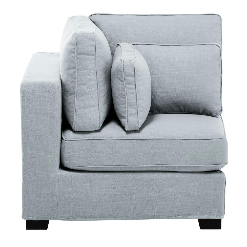 Milano - Angle pour canapé modulable bleu glacier